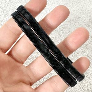 5/$35 Vintage Black Metal Stretchy Springy Bracelets x2